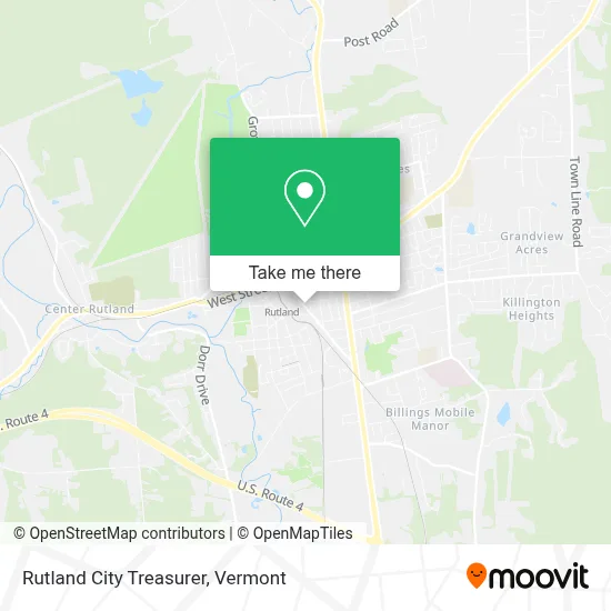 Rutland City Treasurer map