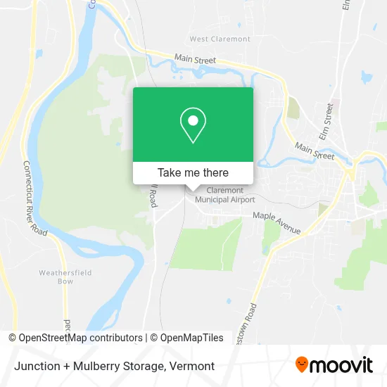 Junction + Mulberry Storage map