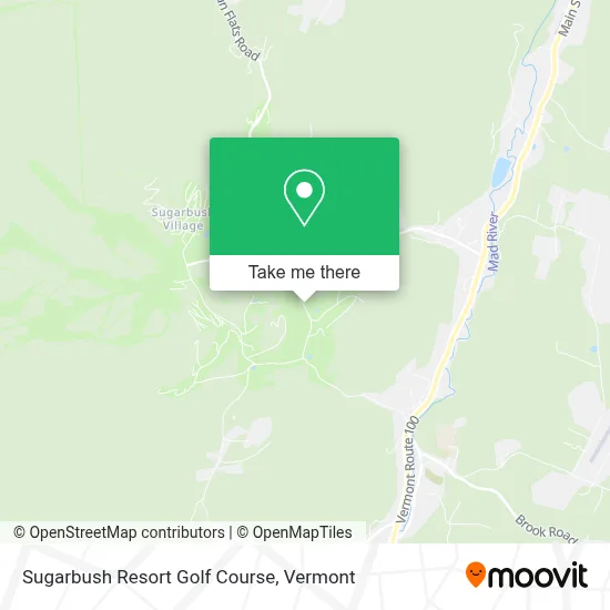 Sugarbush Resort Golf Course map