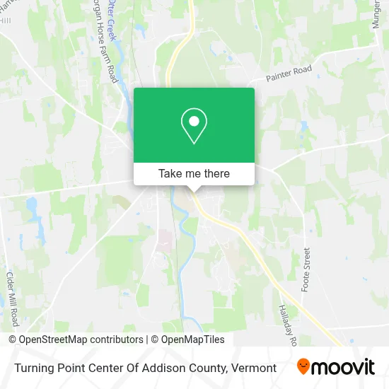 Turning Point Center Of Addison County map