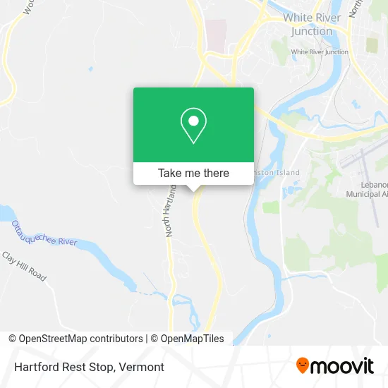 Hartford Rest Stop map