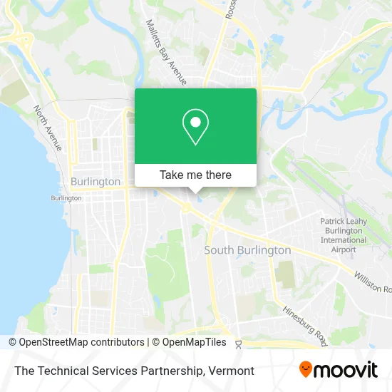 The Technical Services Partnership map