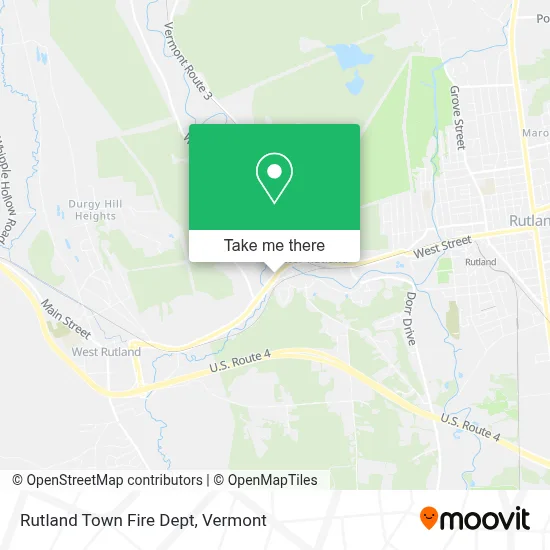 Rutland Town Fire Dept map