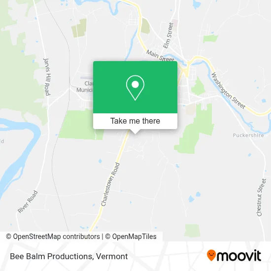 Bee Balm Productions map