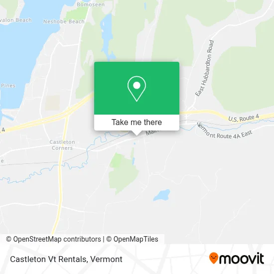 Castleton Vt Rentals map