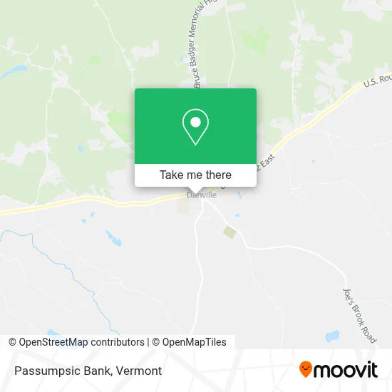 Passumpsic Bank map