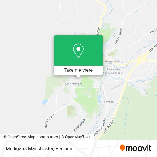 Mulligans Manchester map