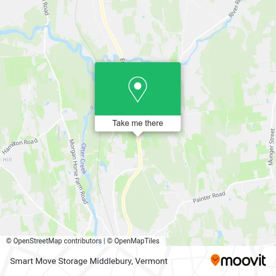 Smart Move Storage Middlebury map