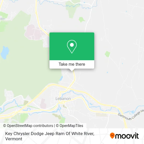 Key Chrysler Dodge Jeep Ram Of White River map