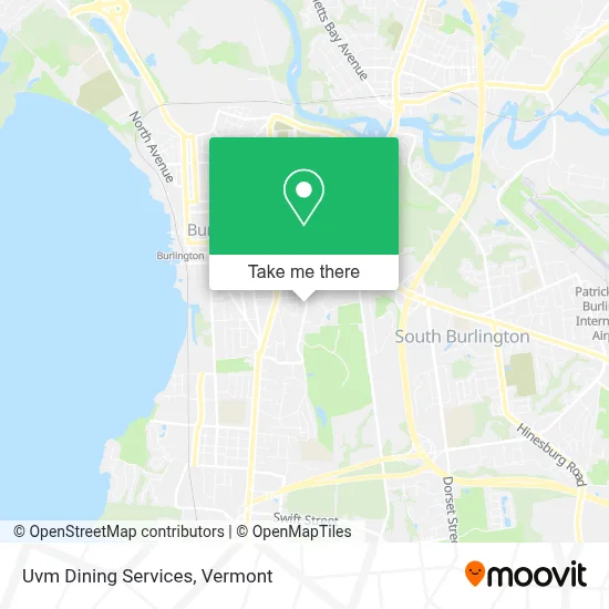 Uvm Dining Services map