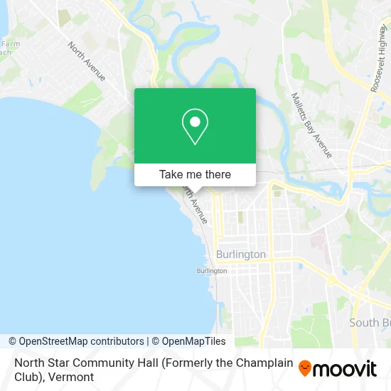 North Star Community Hall (Formerly the Champlain Club) map