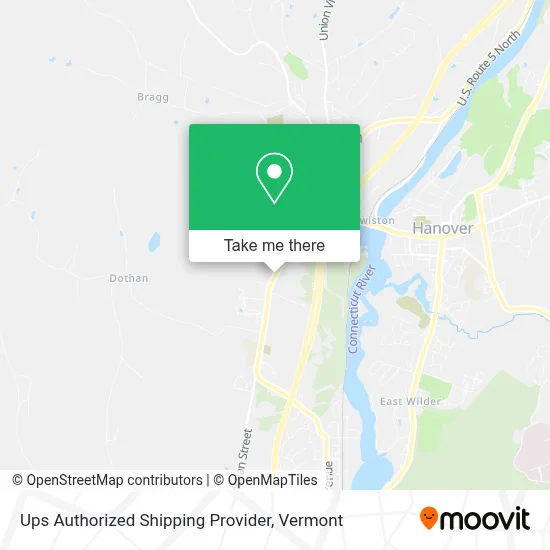 Ups Authorized Shipping Provider map