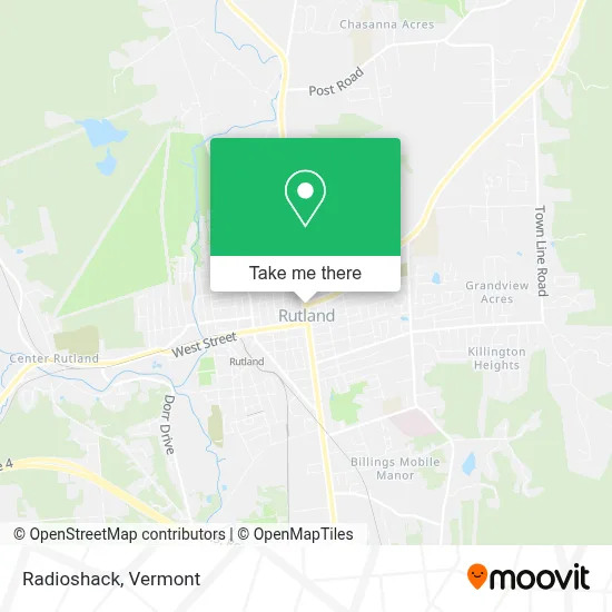 Radioshack map