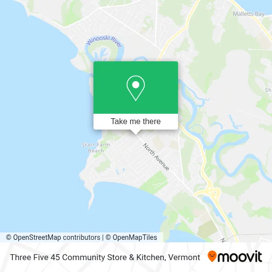 Three Five 45 Community Store & Kitchen map