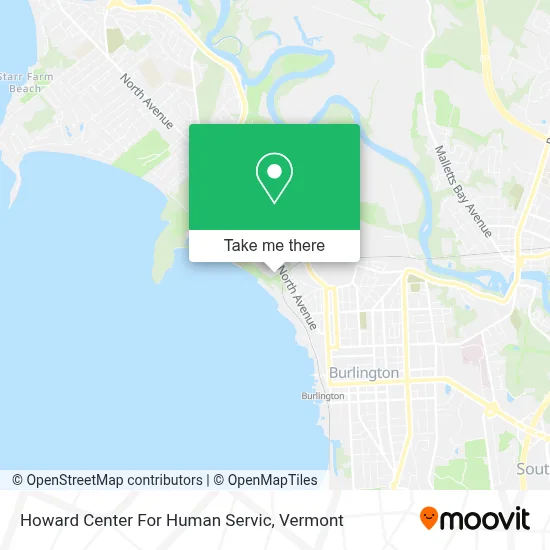 Howard Center For Human Servic map
