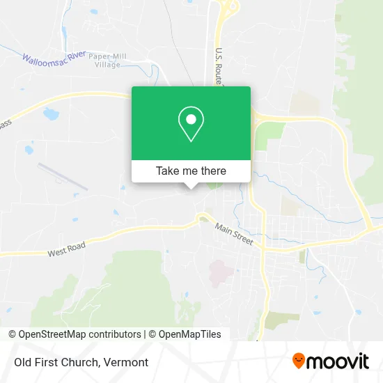 Old First Church map