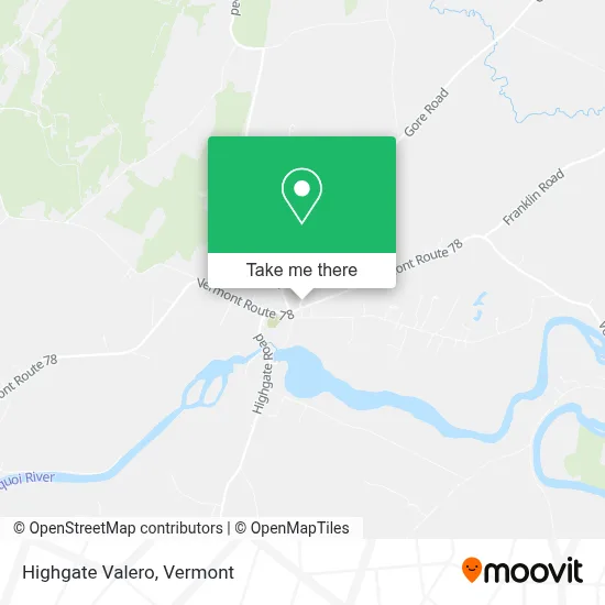 Highgate Valero map