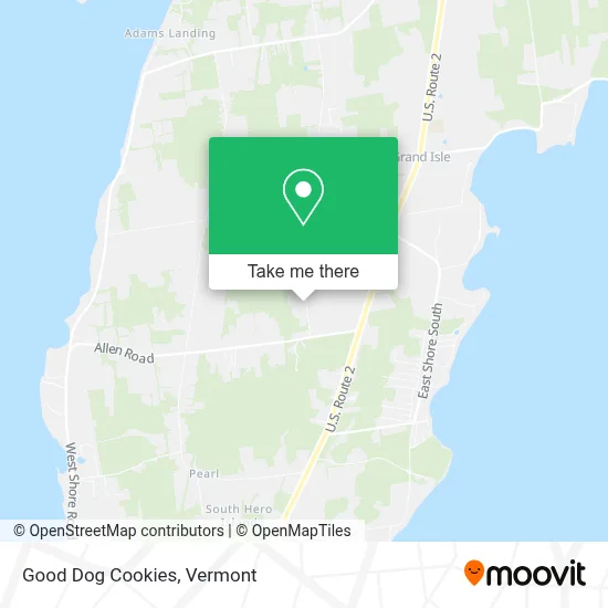 Good Dog Cookies map