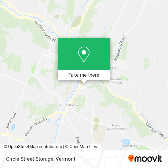 Circle Street Storage map