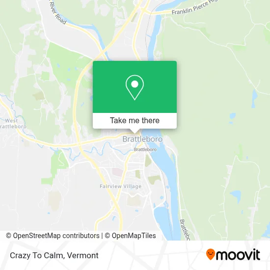 Crazy To Calm map