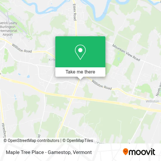 Maple Tree Place - Gamestop map