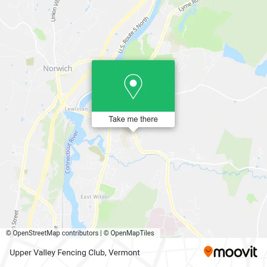 Upper Valley Fencing Club map