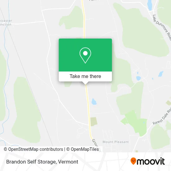 Brandon Self Storage map