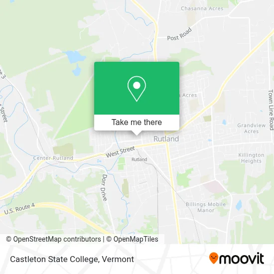 Castleton State College map