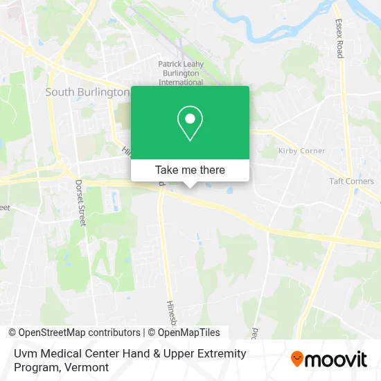 Uvm Medical Center Hand & Upper Extremity Program map