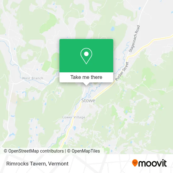 Rimrocks Tavern map