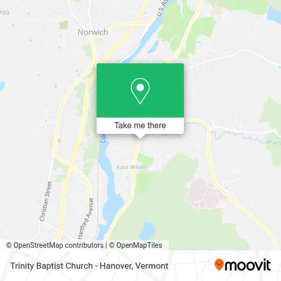 Trinity Baptist Church - Hanover map