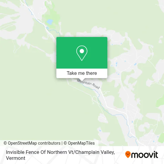 Invisible Fence Of Northern Vt / Champlain Valley map