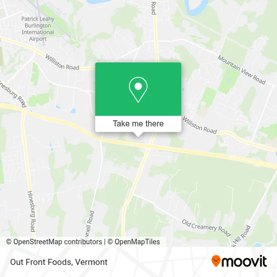 Out Front Foods map