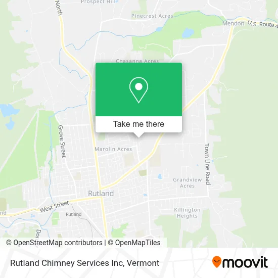 Rutland Chimney Services Inc map