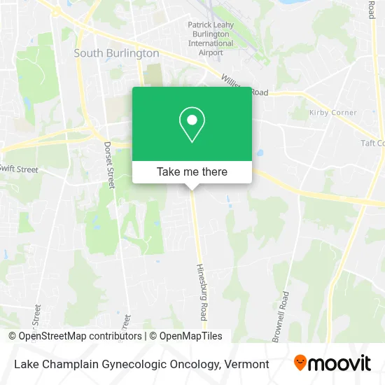 Lake Champlain Gynecologic Oncology map