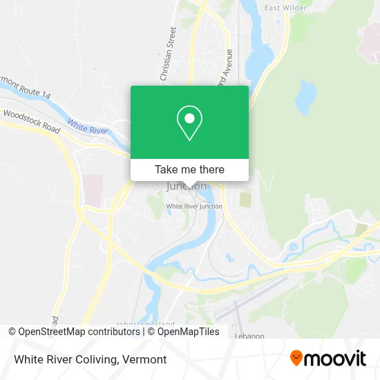 White River Coliving map