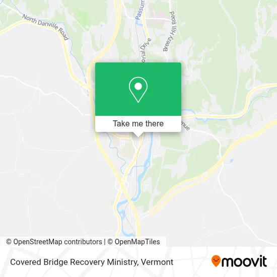 Covered Bridge Recovery Ministry map