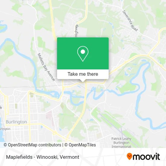 Maplefields - Winooski map