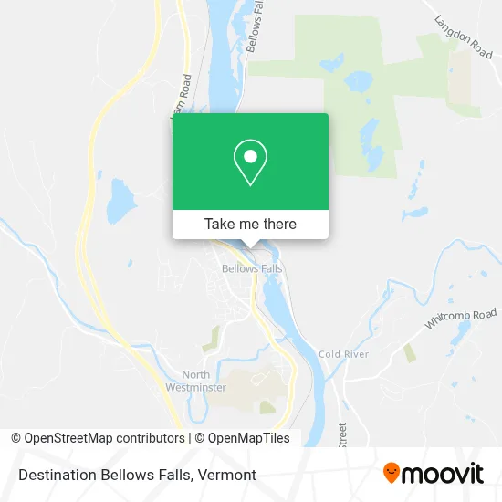Destination Bellows Falls map