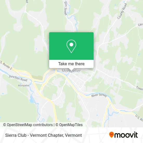 Sierra Club - Vermont Chapter map