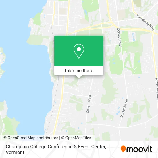 Champlain College Conference & Event Center map