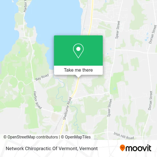 Network Chiropractic Of Vermont map