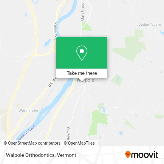 Walpole Orthodontics map