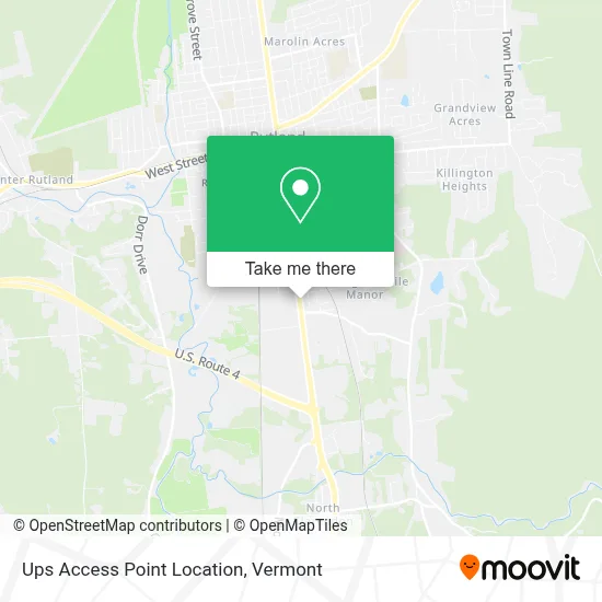 Ups Access Point Location map