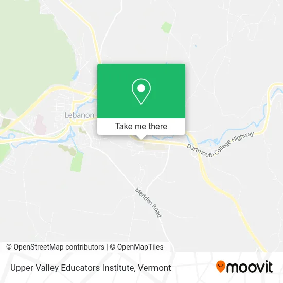 Upper Valley Educators Institute map