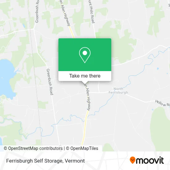 Ferrisburgh Self Storage map