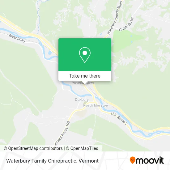 Waterbury Family Chiropractic map