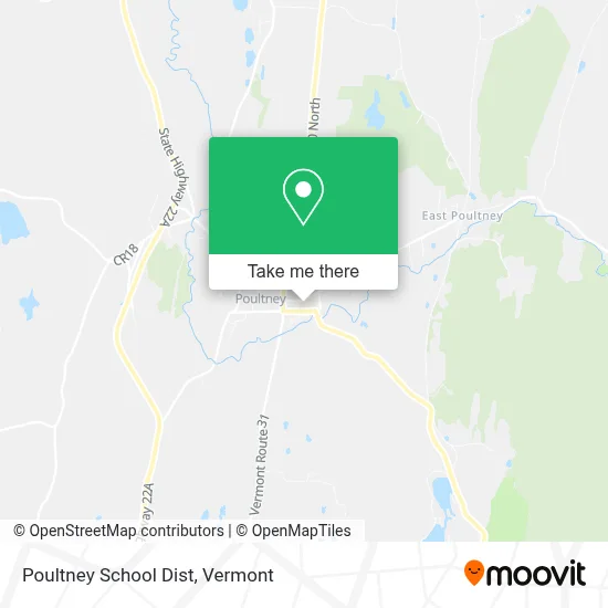 Poultney School Dist map