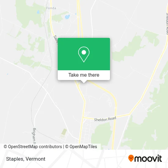 Staples map