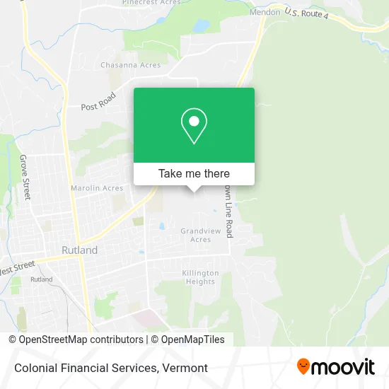 Colonial Financial Services map
